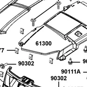 61300-ALE8-E00-KDR FENDER LH FRONT — diagram cutout