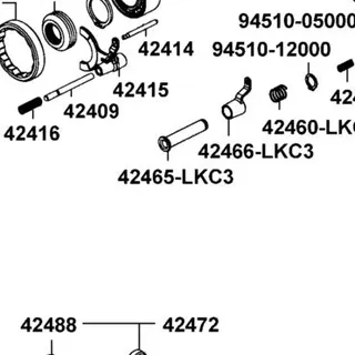 42465-LKC3-510 SHAFT SELECTOR — diagram cutout