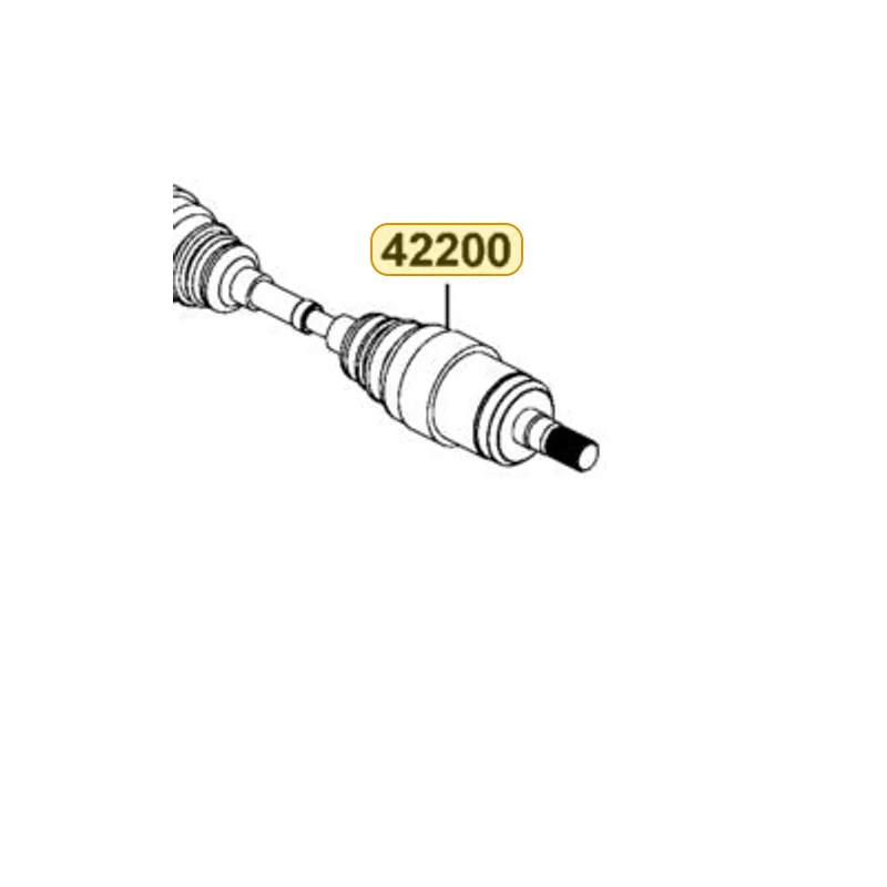 42200-ALE8-E01 HALF SHAFT RR R DIFF — diagram cutout
