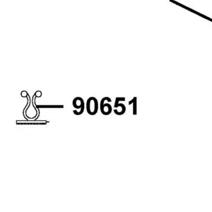 90651-LGM9-700 CLIP HARNESS WIRE