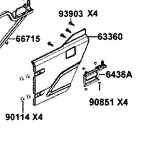 6436A-ZVA6-M00 DOOR LATCH ASSY. L — diagram cutout