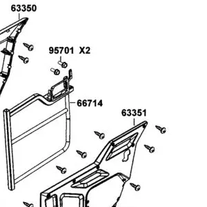 66714-AFB9-M00 R PIPE COMP., DOOR — diagram cutout
