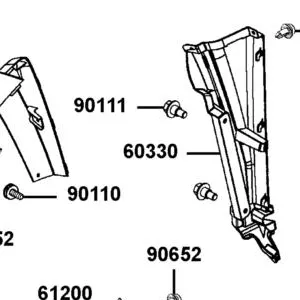 60330-ALE8-E00-YSR SIDE PANEL RH FRONT — diagram cutout