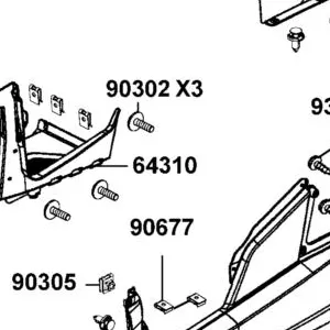 64310-AFB9-M00-N1R FLOOR PANEL (Black) — diagram cutout