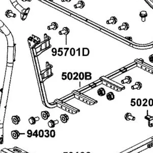 5020B-AFB9-M00 PIPE COMP R SIDE FRAME — diagram cutout