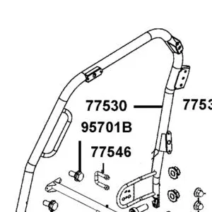 77530-AFB9-M00 R PIPE COMP ROOF — diagram cutout
