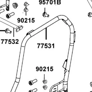 77531-AFB9-M00 L PIPE COMP ROOF — diagram cutout