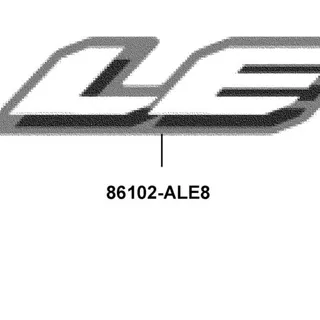 86102-ALE8-M30-T01 LABEL LE — diagram cutout