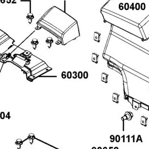 60300-ALE8-600-EVP TOP COVER FRONT PANEL — diagram cutout