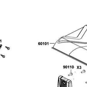 60101-AFB9-M00-N1R SUNTOP ROOF (Black) — diagram cutout