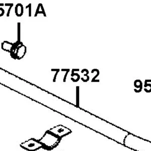 77532-AFB9-M00 PIPE COMP TOP PANEL ( Rear Bar for Hardtop ) — diagram cutout