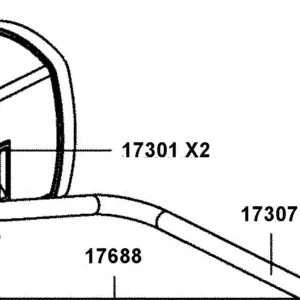 17301-AFB9-M02 RUBBER CANISTER MOUNT — diagram cutout