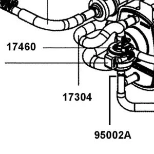 17304-AFB9-M02 HOSE ASSY CANISTER-VAPOR CONTROL VALVE — diagram cutout