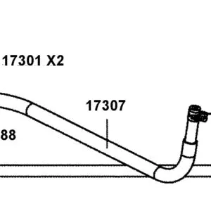 17307-AFB9-M02 HOSE ASSY CANISTER-T JOINT — diagram cutout