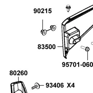 83500-ALE8-600-CVP PANEL RH REAR FENDER — diagram cutout