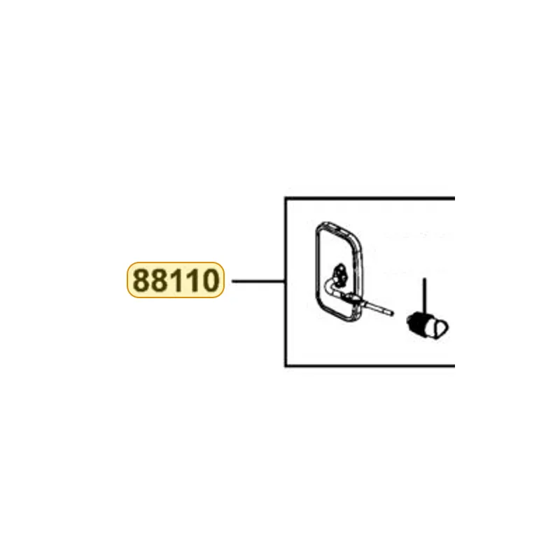88110-LEE8-E00 MIRROR ASSY R BACK — diagram cutout