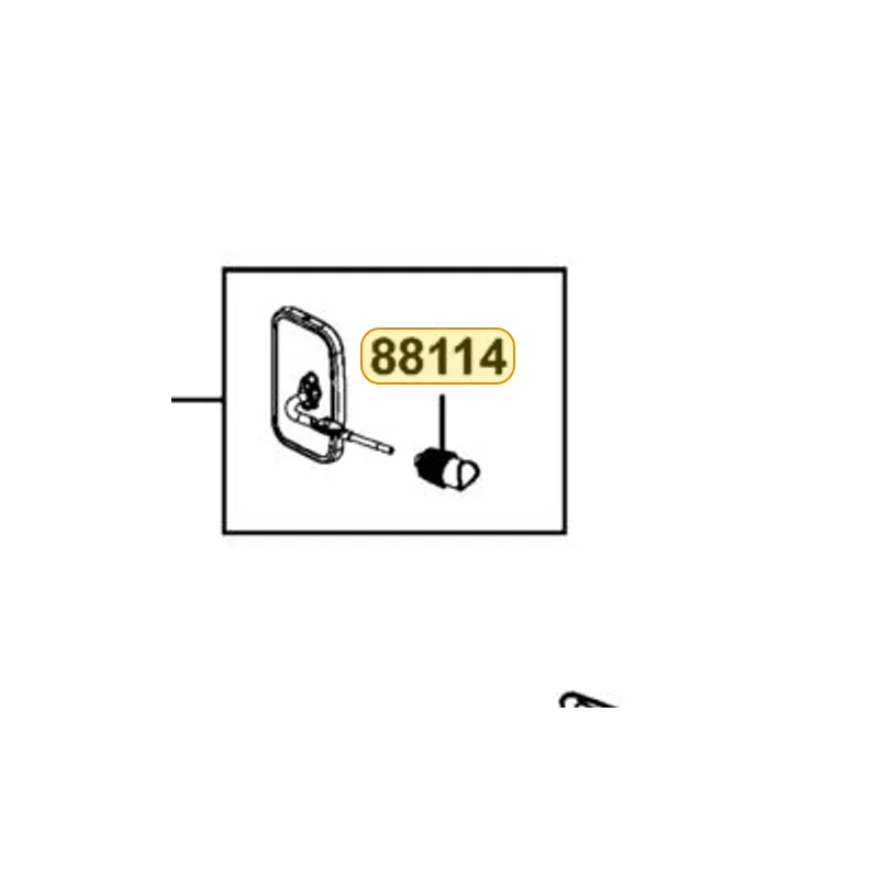 88114-LEE8-E00 BOOTS MIRROR — diagram cutout