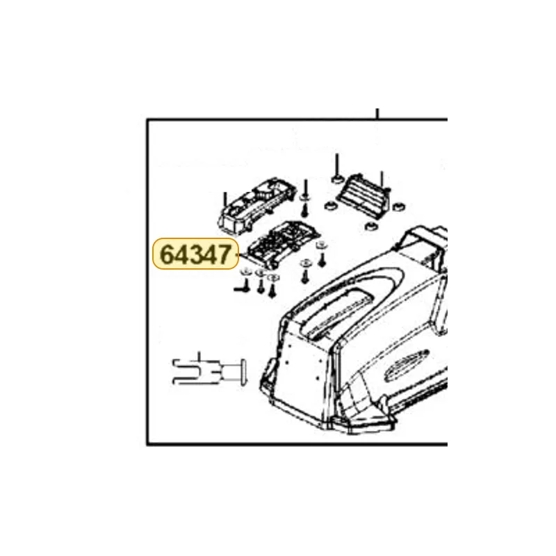 64347-LEE8-E00 PLATE SHIFT LEVER — diagram cutout