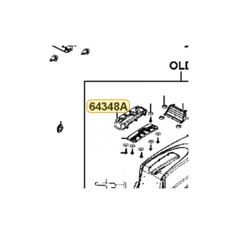 64348-LEE8-E01 COVER SHIFT LEVER — diagram cutout
