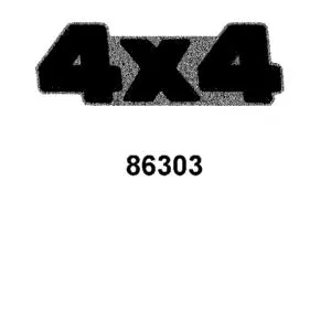 86303-AFB9-M31-T02 STRIPE 4X4 — diagram cutout