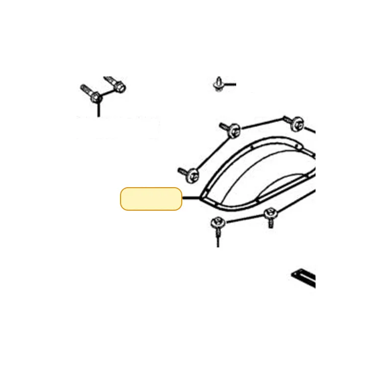 83620-LEE8-E00-N1R GUARD MUD (Black) — diagram cutout