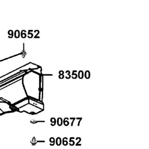 83500-LEE8-E00-GWR PANEL R REAR FENDER — diagram cutout