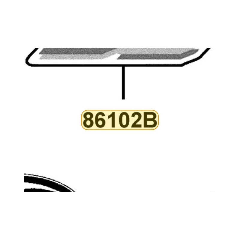 86102-LEE8-M37-T01 STRIPE SE — diagram cutout