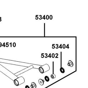 53400-LKM8-900 ARM ASSY FR R SWING UP — diagram cutout