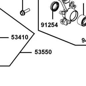 53550-LKM8-900 ARM ASSY FR R/L SWING LOW — diagram cutout