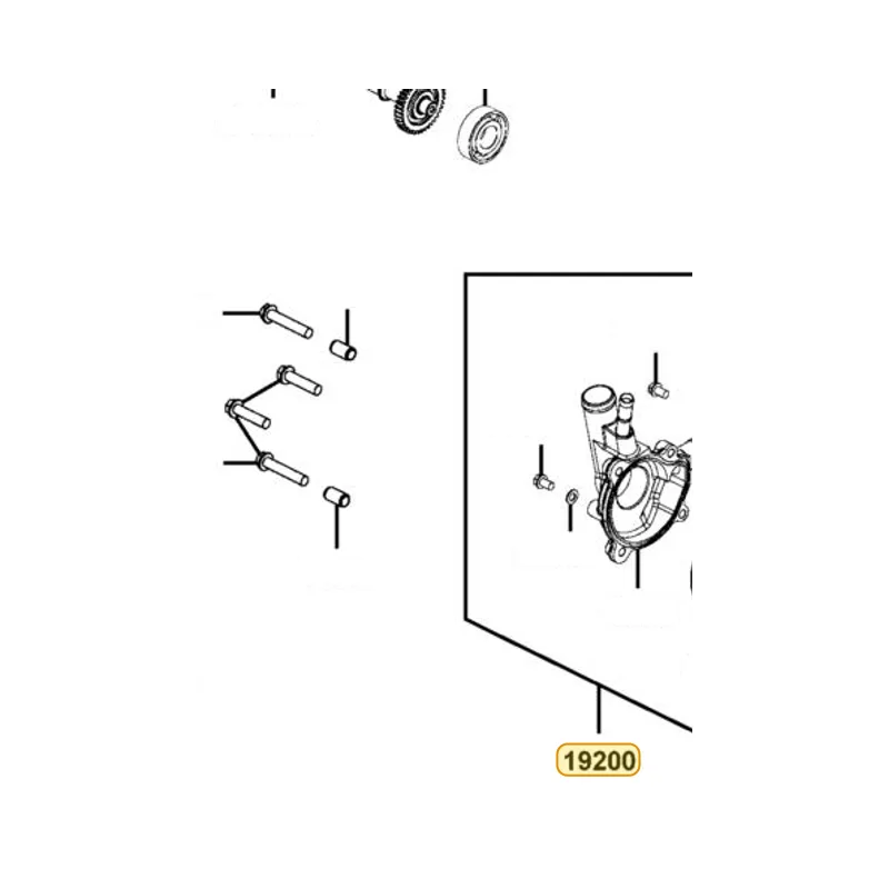 19200-ALB1-900 WATER PUMP ASSY — diagram cutout