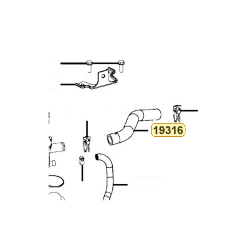 19316-ALB1-900 HOSE A THERMOSTAT — diagram cutout