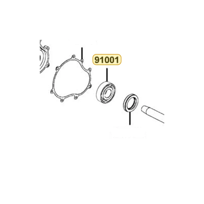 91001-KKE5-E00 BRG BALL RADIAL 6905 — diagram cutout