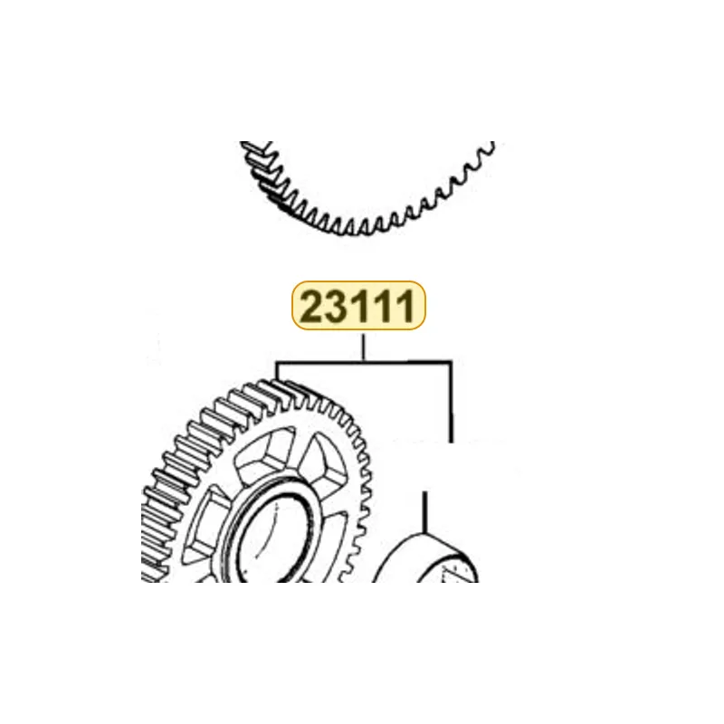 23111-ALB1-900 GEAR PRIMARY DRIVEN — diagram cutout