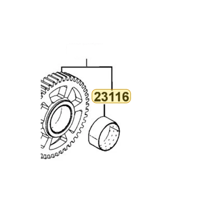 23116-ALB1-900 BUSH CLUTCH GEAR — diagram cutout