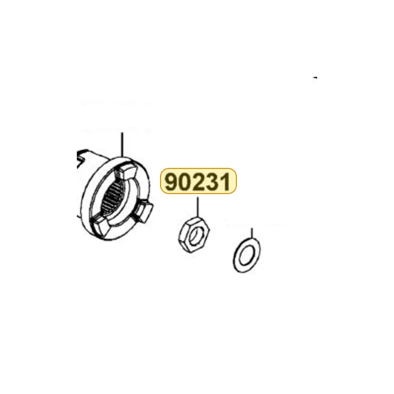 90231-ALB1-900 NUT CRANK SHAFT — diagram cutout