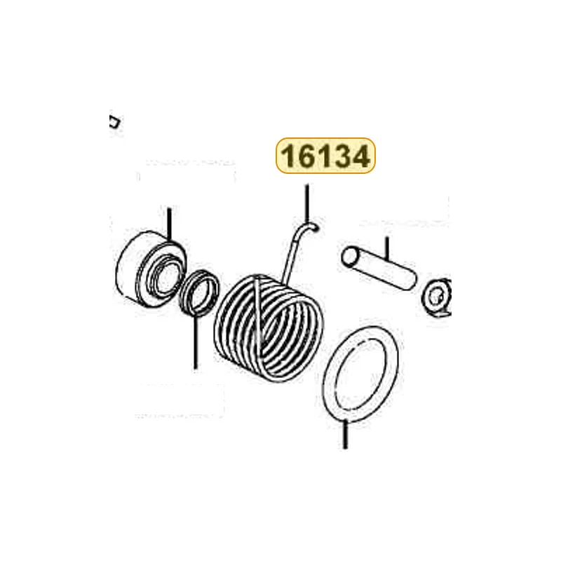16134-ALB1-900 SPG THROTTLE SHAFT — diagram cutout