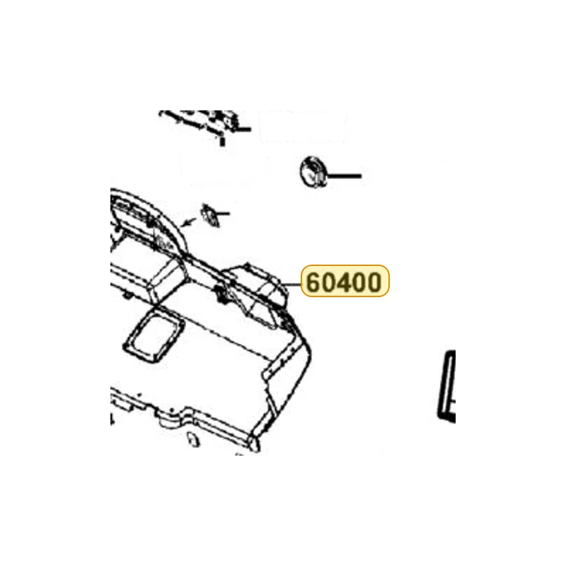 60400-ALB1-900-N1R PANEL FRONT (Black) — diagram cutout