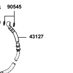 43127-LKM8-700 HOSE ASSY RR BRAKE — diagram cutout