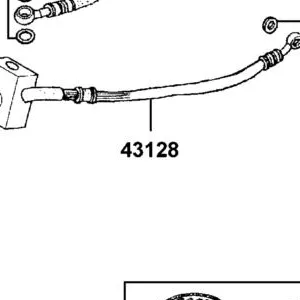 43128-LKM8-700 HOSE ASSY RR BRAKE — diagram cutout