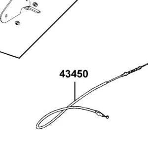 43450-LKM8-710 CABLE PARKING BRAKE — diagram cutout