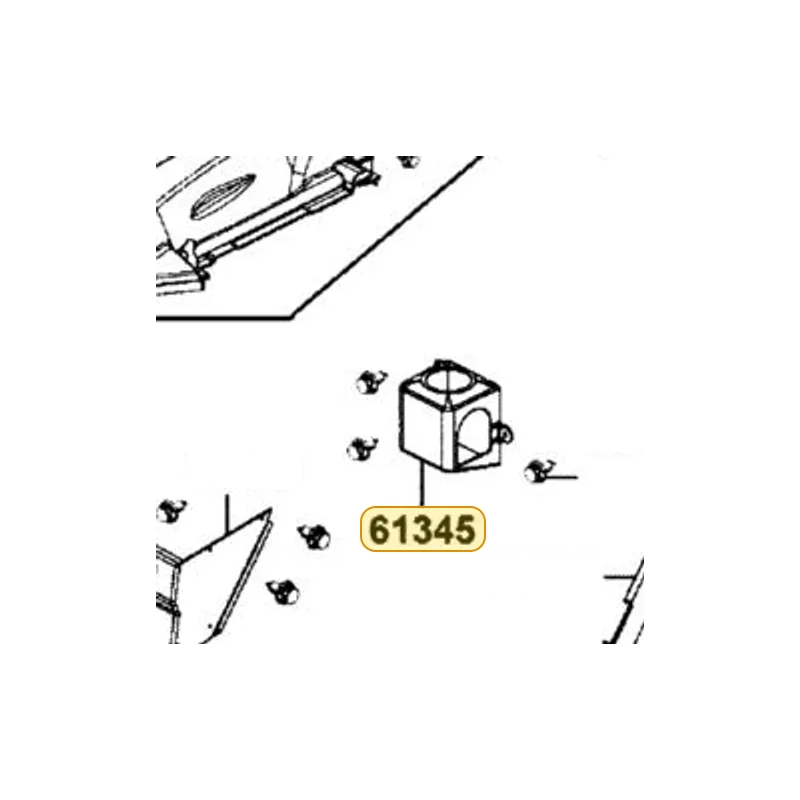 61345-ALB1-900-N1R CHAMBER L COVER DUCT B (Black) — diagram cutout