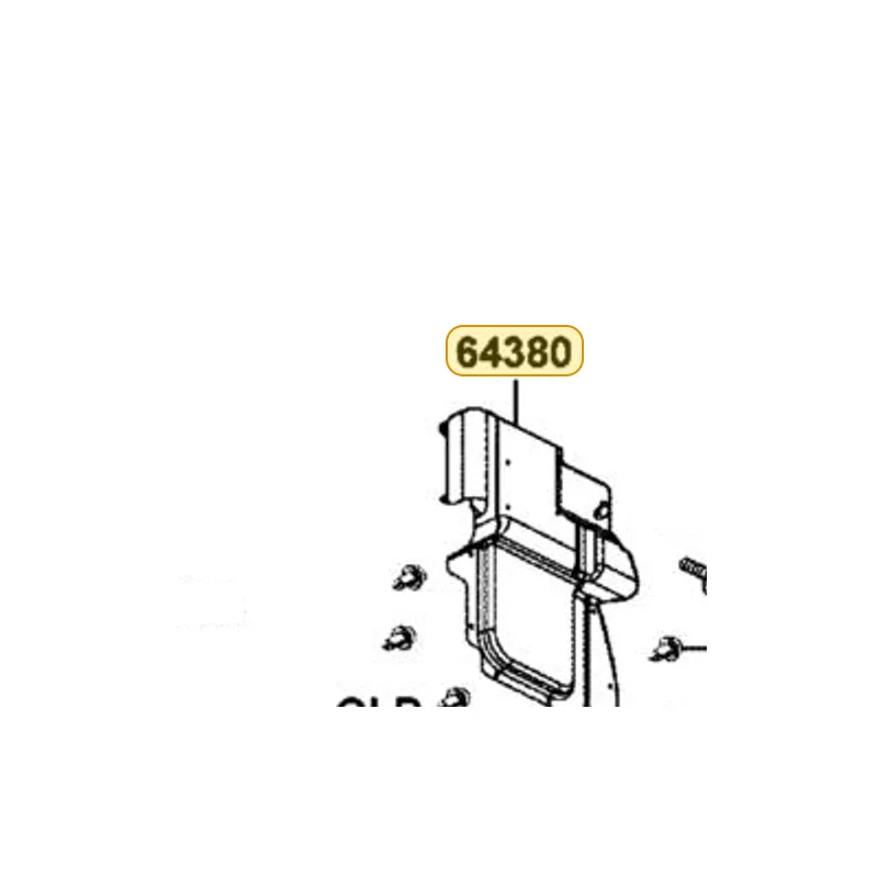 64380-ALB1-900-N1R PROTECTOR SIDE (Black) — diagram cutout