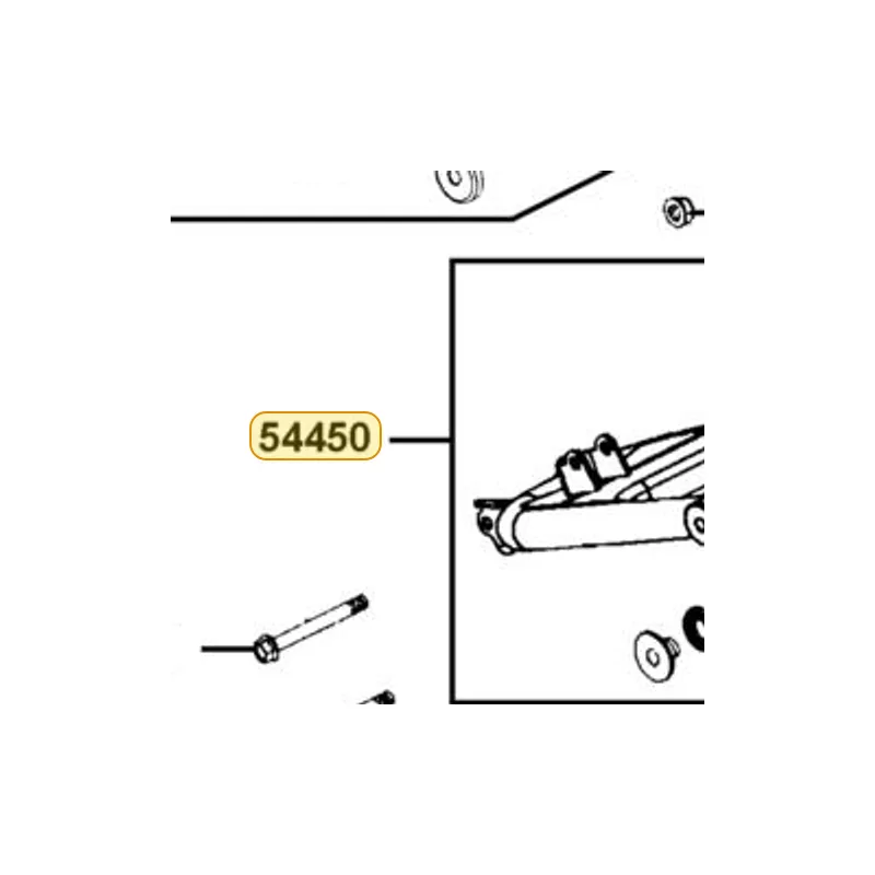 54450-LEE8-E00 ARM ASSY RR R SWING LOW — diagram cutout