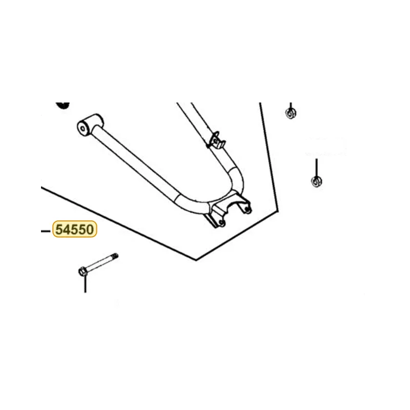 54550-LEE8-E00 ARM ASSY RR L SWING LOW — diagram cutout