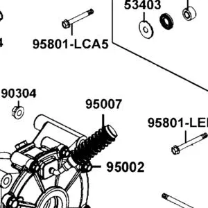 95007-LKM8-E00 HOSE VENT-GEARCASE — diagram cutout