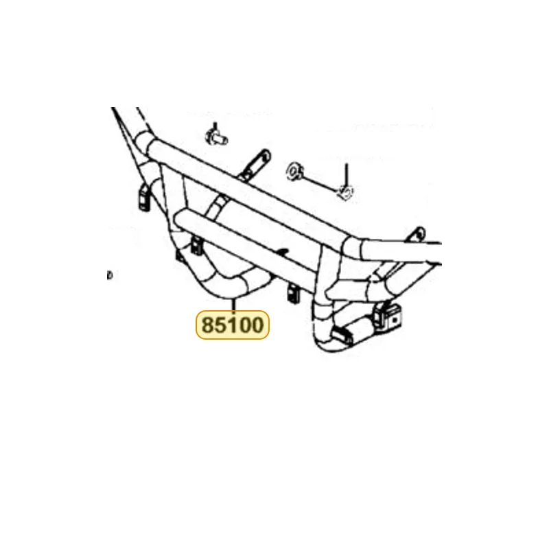 85100-LEE8-E00 PIPE COMP FR BUMPER — diagram cutout