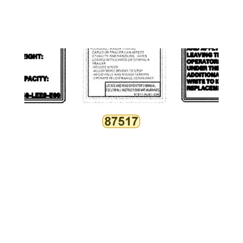 87517-ALB1-E00-T01 DRIVE WARNING LIST(2) — diagram cutout