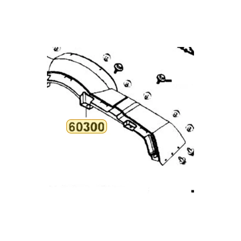 60300-LEE8-600-HUP TOP COVER.FRONT PANEL — diagram cutout