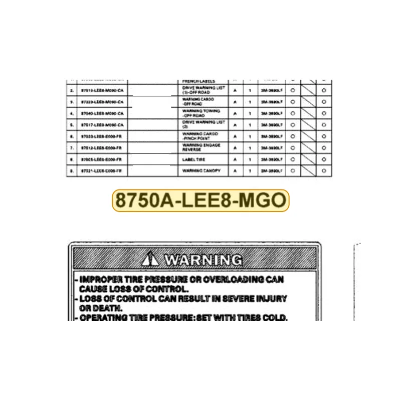 8750A-LEE8-MG0-T01 INSTRUCTION FOR FRENCH LABELS-(Canada) — diagram cutout