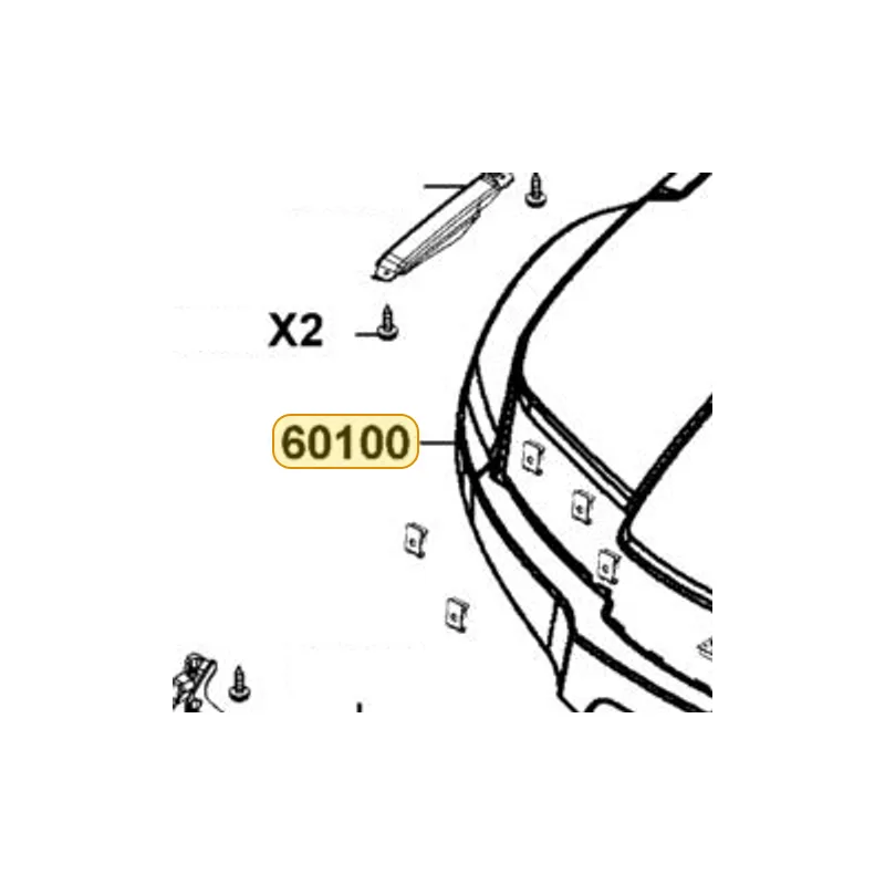 60100-LKM8-900-YRR FENDER FRONT — diagram cutout